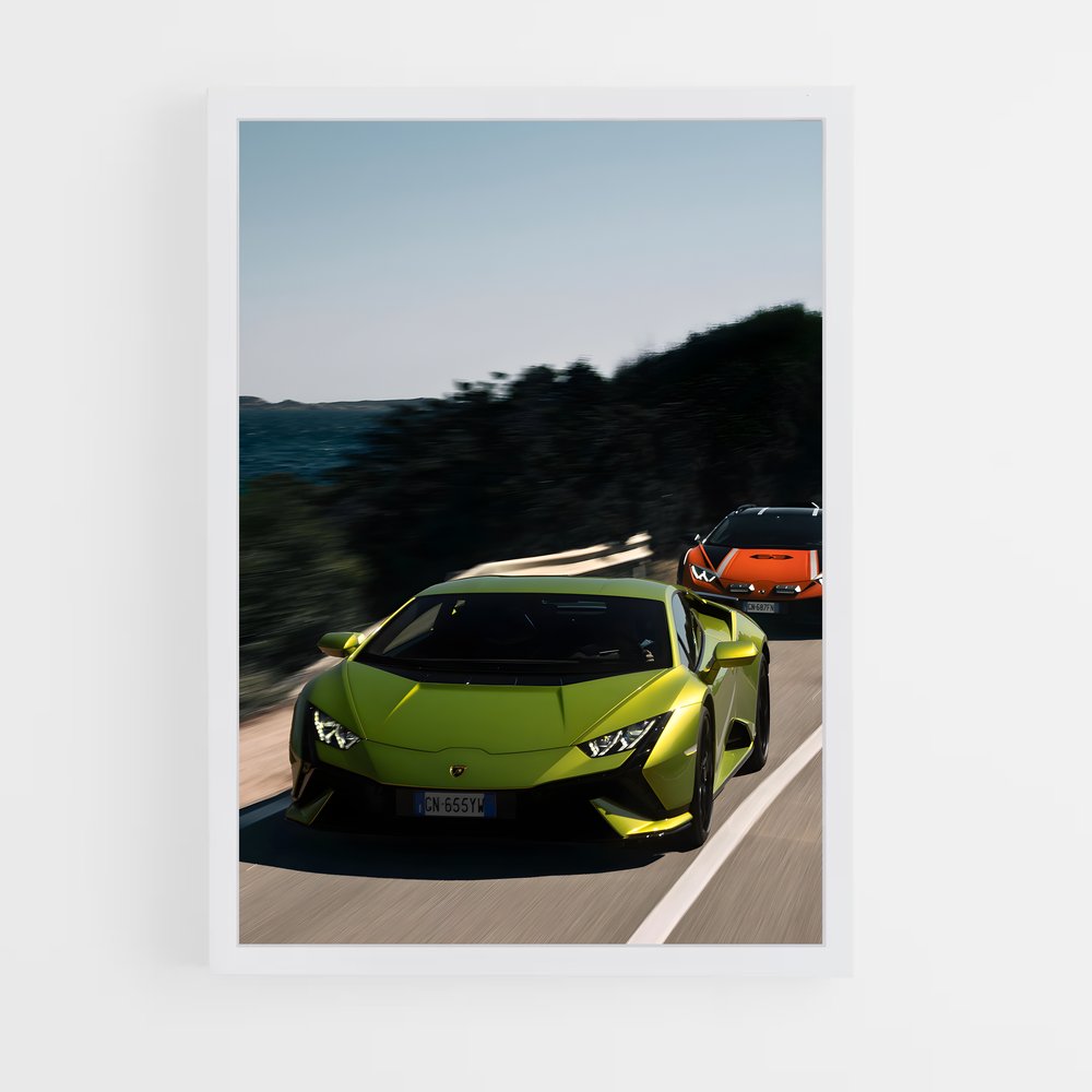 Poster Route des Titans – affiche Lamborghini (vue 3)